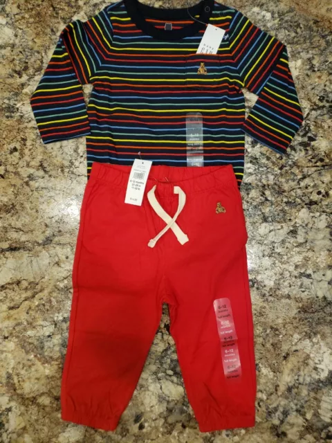 NWT Baby Gap Boy's 2Pc Outfit Bodysuit/Pants 6-12M MSRP $14.99 Each~Great Deal