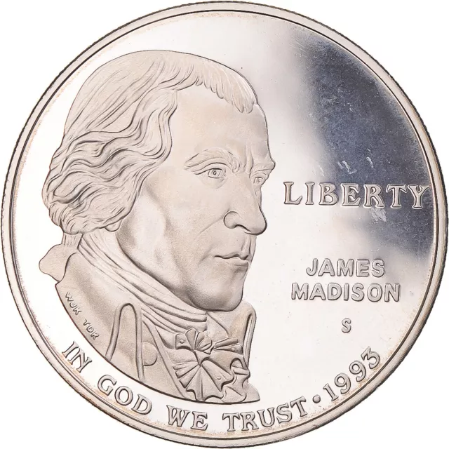 [#1045664] Coin, United States, James Madison, Dollar, 1993, U.S. Mint, San Fran