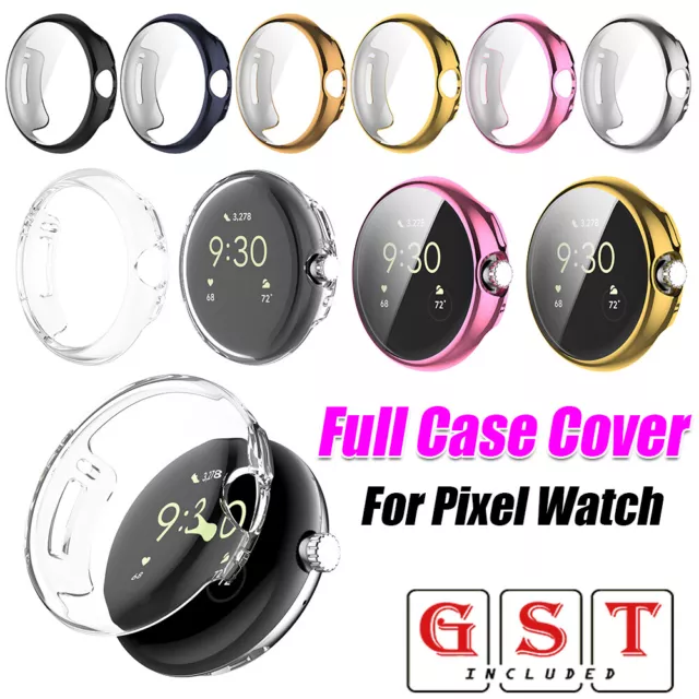 Full Case Cover For Google Pixel Watch Screen Protector Clear Soft Case