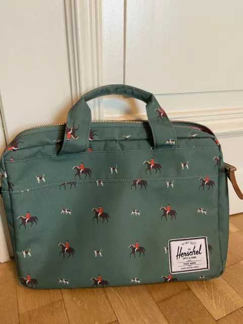 Herschel Laptop Tasche mit Tragegurt Grün