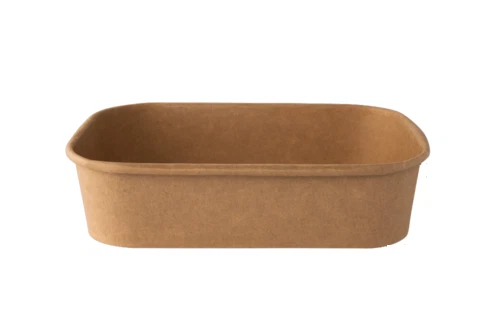 [50] Bowl Salad Bowl Bio Rectangular Paper Sand 16.9oz Signorbio Takeaway