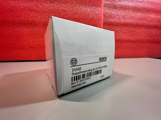 Bosch Security Systems D1640 Transformer Plug In 16.5 VAC 40VA
