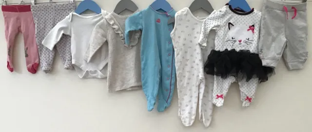 Pacchetto abbigliamento bambine età 0-3 mesi Primark F&F Next Bluezoo
