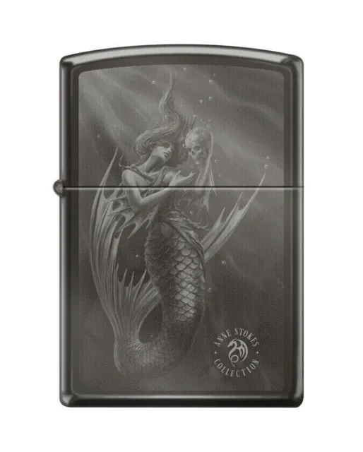 Zippo Lighter ANNE STOKES SAILOR'S RUIN MERMAID Black Ice NEW IN BOX FREE POST