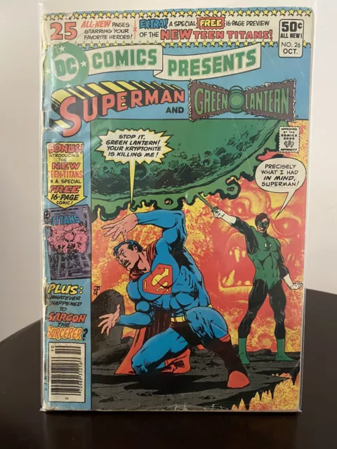 DC Comics Presents # 26 1st Appearance Of Teen Titans Newsstand Low Grade 1980