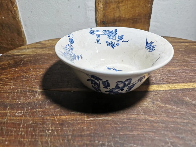 Lot De 4 Petits Bols En Faïence BFK Belgium - Décor Fleurs Années 70