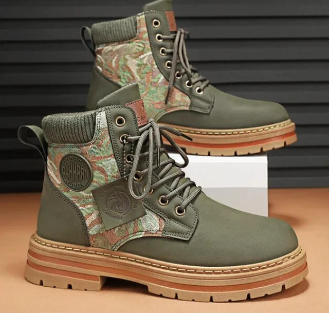 chaussure boots bottines botte homme femme original stylé vert street fashion