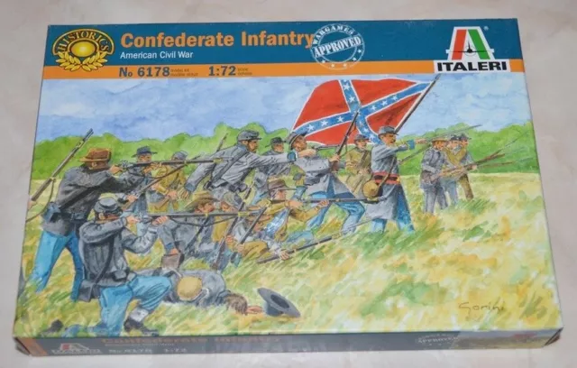 Confederate Infantry - American Civil War  Italeri 1:72 plastic model kit 6178