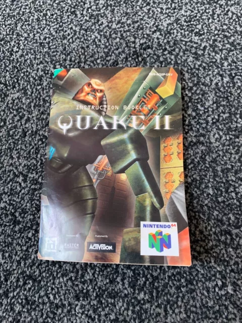 Quake II 2 Instructions  Booklet   NIntendo 64  Manual
