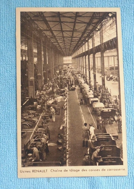 Renault Factory CPA Body Case Sheet Chain Vintage