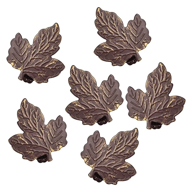 Beautiful Metal Floral Curtain Tieback Clip Antique Red set of 6 Pcs