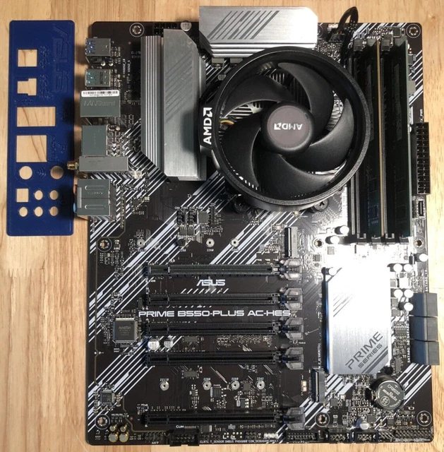 CPU + MOTHERBOARD + RAM Combo: ASUS PRIME B550-PLUS AC-HES + Ryzen 5 ...