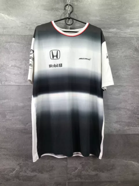 Camiseta para hombre McLaren Honda Fórmula 1 Fernando Button F1 Tea, talla XL