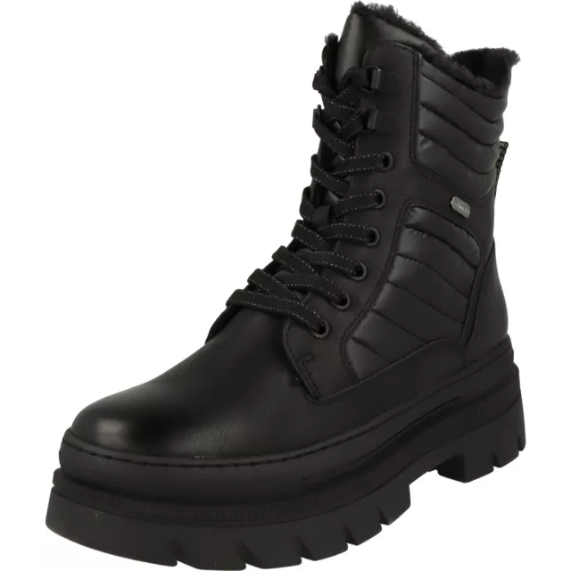 Marco Tozzi Chaussures Femmes Bottes D'Hiver Bottes Fourrées Tex 2-26289-41 Noir