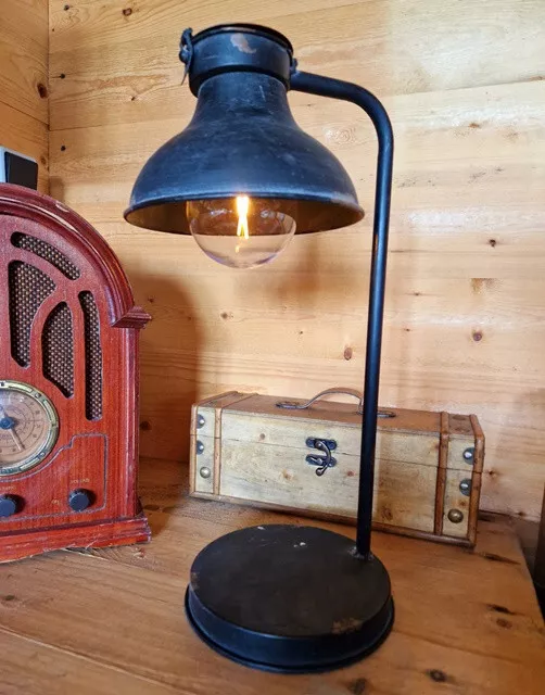 Lampada Decorativa a Batteria con Timer LED Vintage da Scrivania Stile Antico