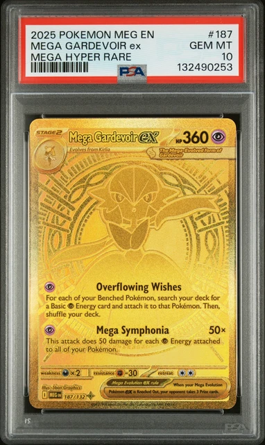 Meg Rarity 2025 POKEMON MEG En-Mega Evolution Mega Hyper Rare #187 Mega Gardevoir ...