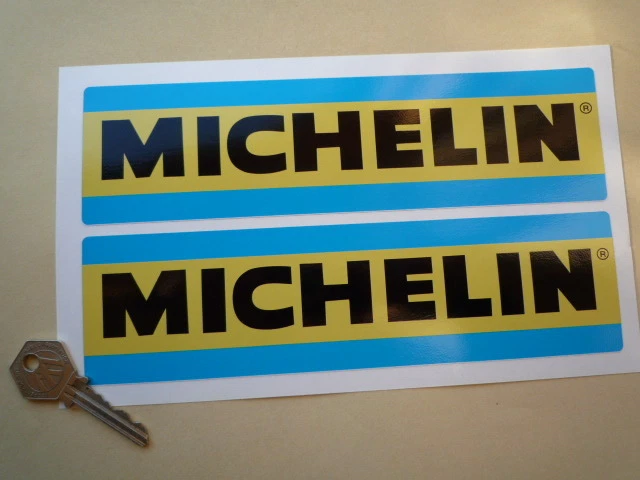 MICHELIN 70'S 80'S STYLE RACING & RALLY CAR Sticker/decal X2