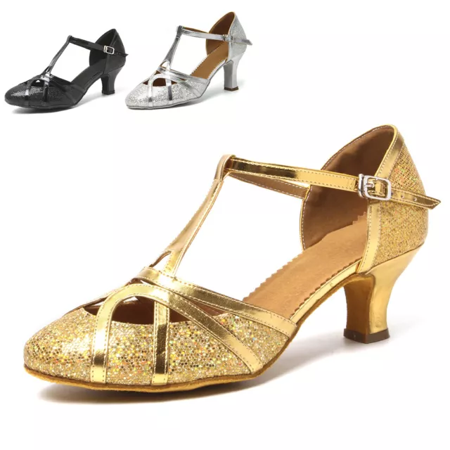 Women Girls Ladies Ballroom Latin Dance Shoes Salsa Tango Shoes 5cm 7cm Heeled