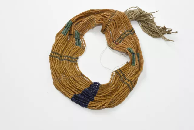 Extremely Rare Authentic 19th C Royal Naga Headband Konyak Tribe Beads