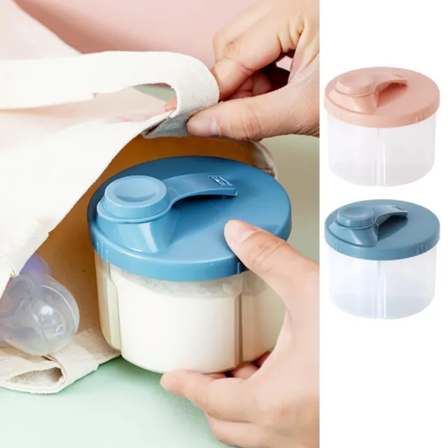 Baby Formula Dispenser Portable Milk Powder Container 4 compartments Storage Box