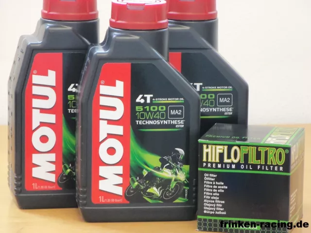 Motul Öl 5100  / Ölfilter Kawasaki KLV1000 Bj 04-06