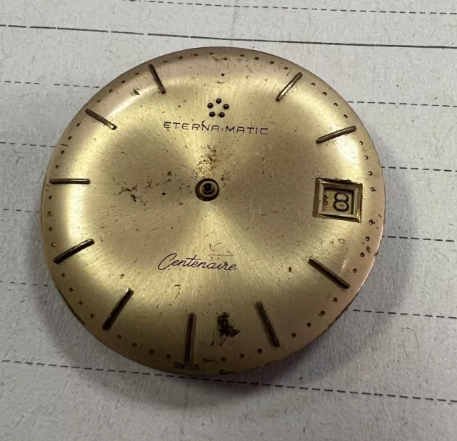 ETERNA MATIC 1438U Centenaire Movement Vintage Montre pour Pieces 1438 EUR 73 49 PicClick FR