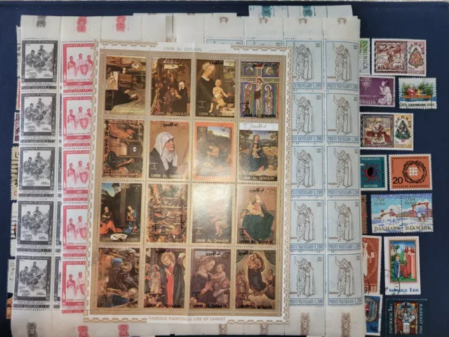 Lot1216 Briefmarken Alle Welt Motivsammlung Religion Gestempelt & Postfrisch