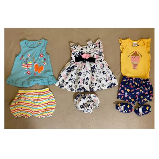 Baby Girl Summer Clothes Bundle, 6-9 Months, Full outfits, Excellent Condition