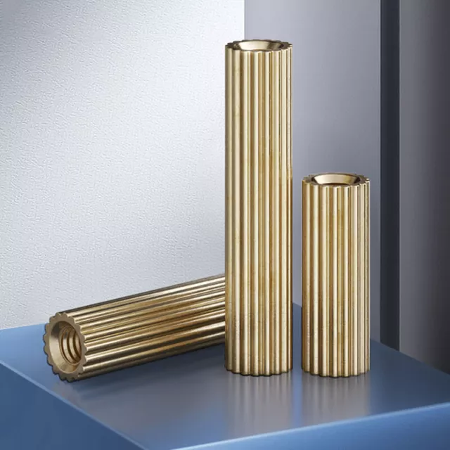 M2 Brass Knurled Spacer Female-Female Round Standoff Studs For PCB Motherboard