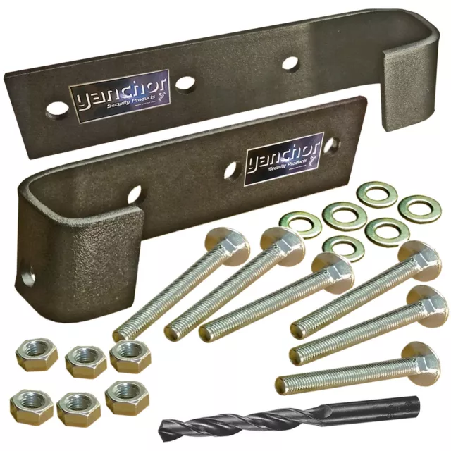 Hasp and Staple Shed Garage Workshop door security lock, padlock protection.