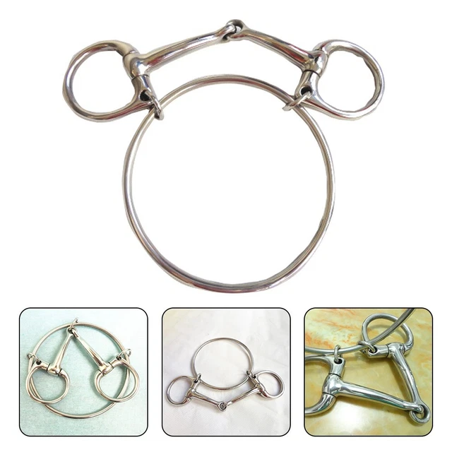 Mi-joue morsure avec bague matériau et construction en acier inoxydable de haut