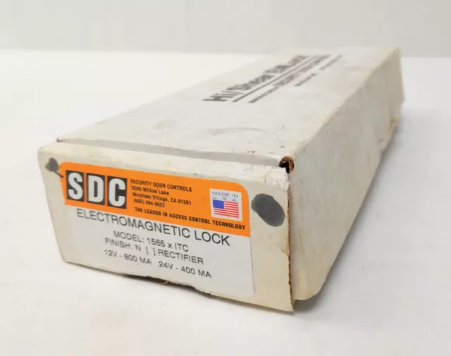 NEW SDC 1565 x ITC Hi/Shear Concealed Electromagnetic Lock 12/24VDC 2700lbs