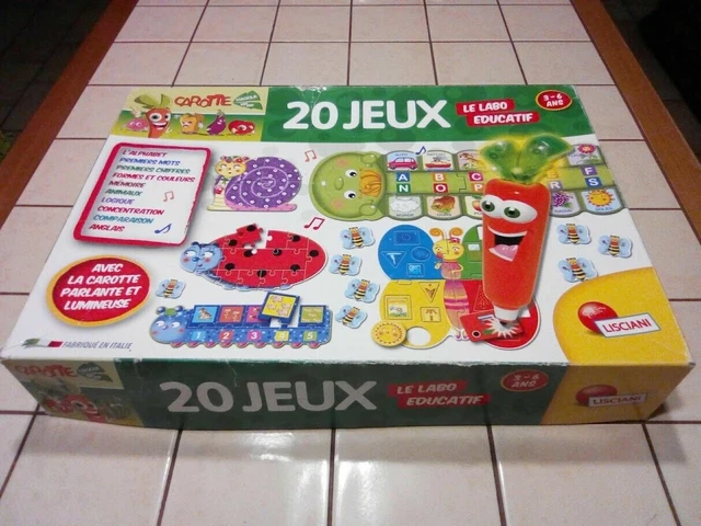 20 JEUX - Le LABO ÉDUCATIF avec Carotina La Carotte Magique - Lisciani