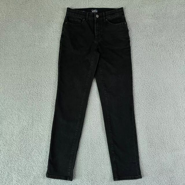 Croft & Barrow Jeans Womens 4 Black Classic Five Pocket Straight Comfort Waist