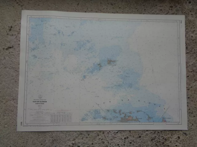 CARTE  MARINE / Îles de Glénan Partie nord 1976