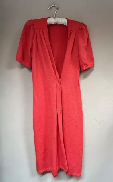 St. John for Neiman Marcus Women's Wrap Sweater Dress Midi Knit  Size Small