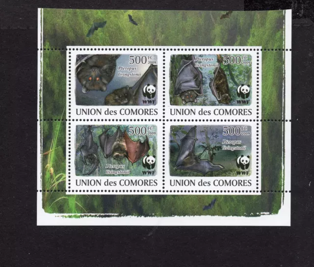 Comoros 2009 mini sheet of stamps Mi#2212-2215 MNH CV=16.8$