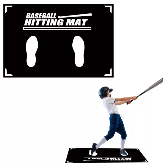 Non-slip Baseball Mat Hitting for Swing Posture Correction Batting Practice Aid