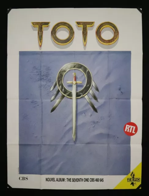 TOTO - Grande affiche originale album The Seventh One 1988 - Poster 160 x 118 cm 2