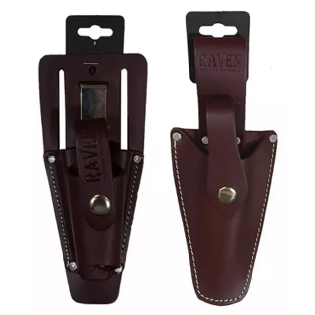 ToolTreaux Top Grain Leather Tool Holder with Belt Clip, Brown