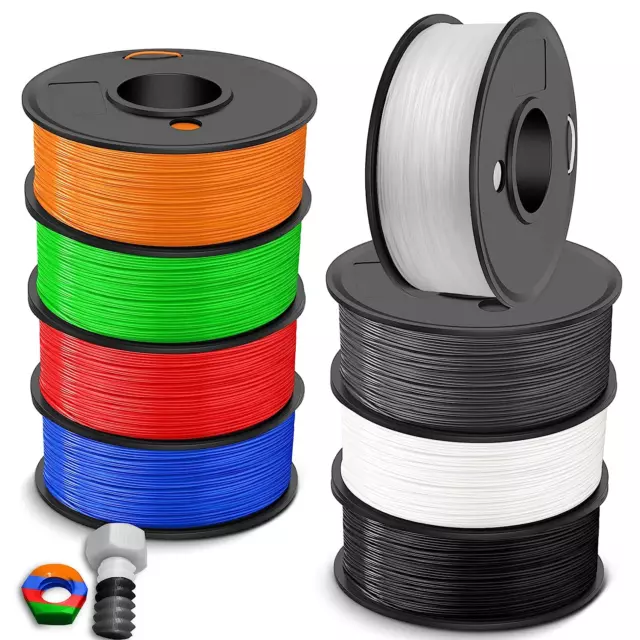 SUNLU ABS Filamento Bundle Multicolor,Forte Filamento ABS 1.75Mm Stampante 3D, 2