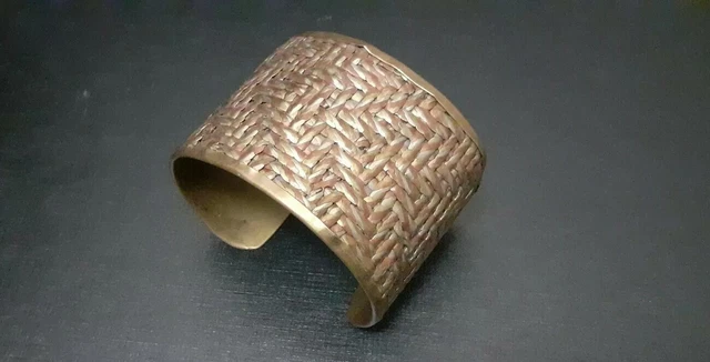 Bracelet Ethnique En Métal (Laiton/Cuivre) - Occasion - Style Tribal