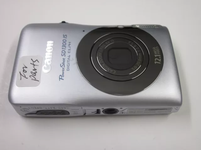 Canon PowerShot SD1300 IS 12.1MP Digital Camera - For Parts - Read Description