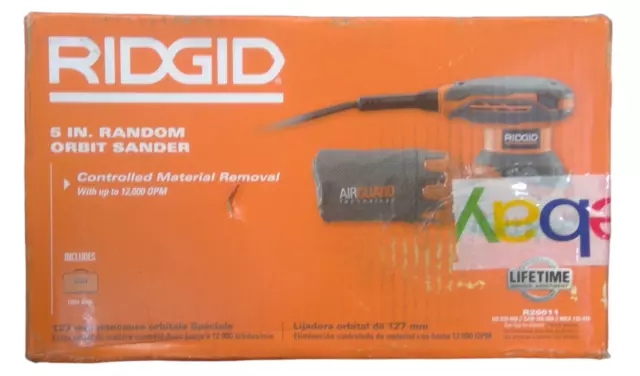 USED - RIDGID R26011 5" Random Orbit Sander (Corded)