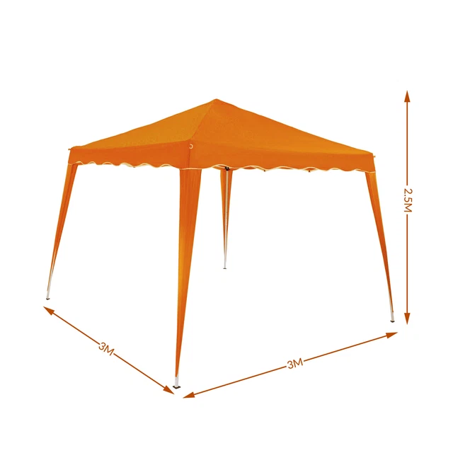 Pavillon Faltpavillon Gartenzelt 3x3m UV-Schutz 50+ Pop-Up Zelt Partyzelt Fest 7