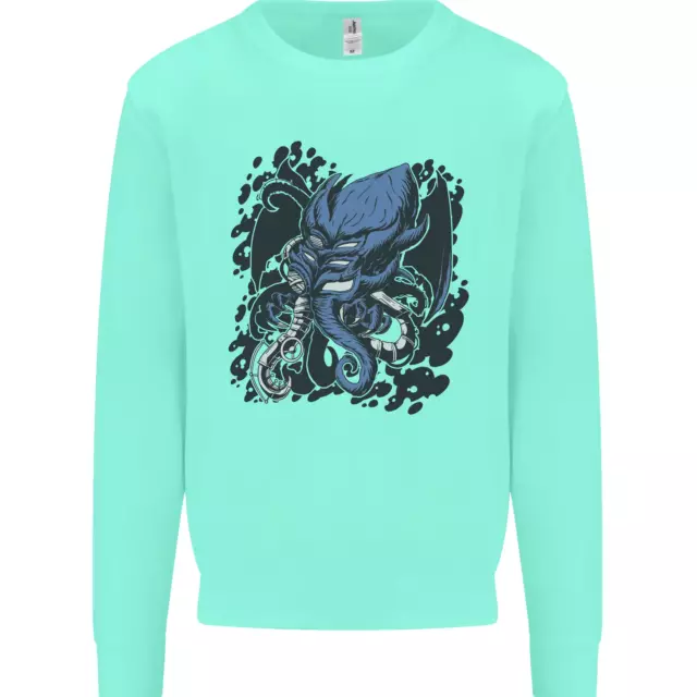 Felpa Cyberpunk Cthulhu Kraken Octopus da uomo maglione 7