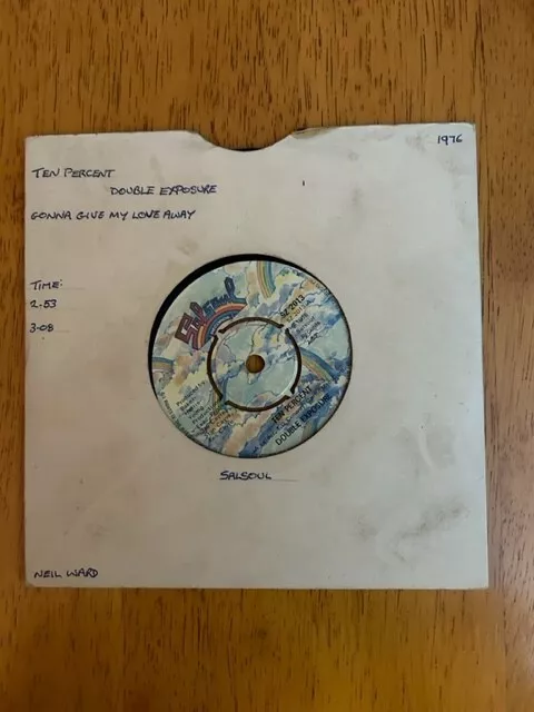 Double Exposure - Ten Percent / Gonna Give My Love Away - 1976 US Disco 7" vinyl