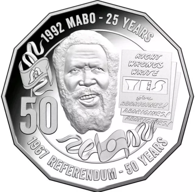 50c Mabo 2017 Circulated Fifty cent Coin. Eddie MABO Pride & Passion