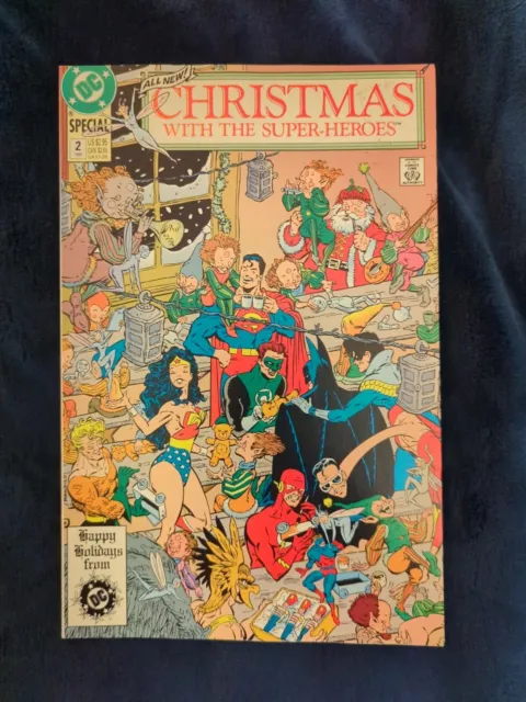 Christmas With The Super-Heroes #2 Comic DC 1989 Batman Superman Wonder Woman
