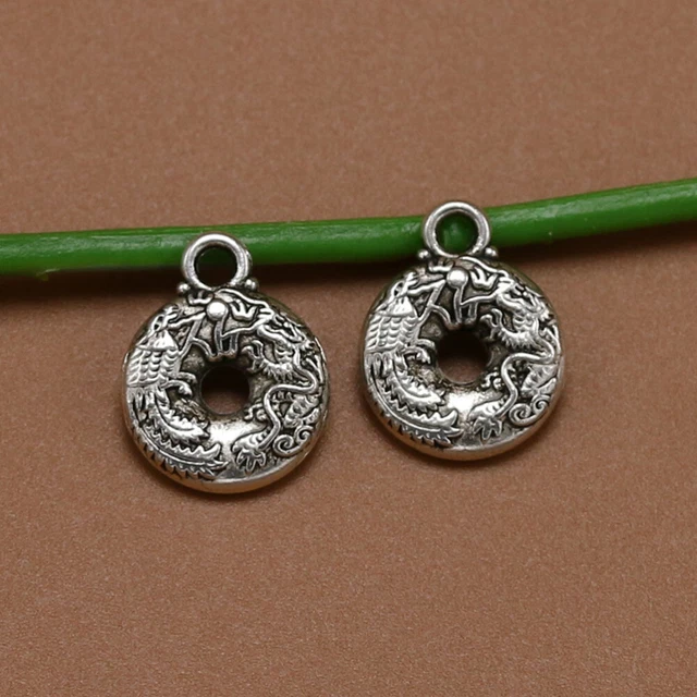 20 Stück Alloy Peace Buckle Anhänger Charms DIY Schmuck Herstellung Zubehör für